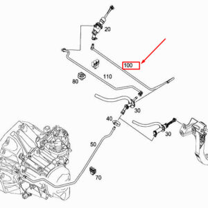 MERCEDES-BENZ CITAN W415 Clutch Hydraulic Line A4152900413 ORIGINAL