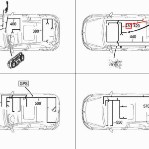 MERCEDES-BENZ A W176 Rear Cigar Lighter Wiring Harness A1765403708 ORIGINAL