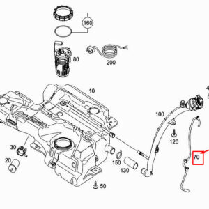 MERCEDES-BENZ CITAN W415 Fuel Tank Vent Line A4154700064 ORIGINAL