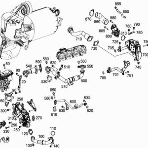 MERCEDES-BENZ GLE W167 Exhaust Intermediate Flange A6541400344 ORIGINAL
