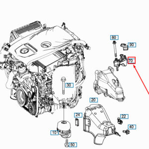 MERCEDES-BENZ E W213 Engine Mass Damper A2742200800 ORIGINAL