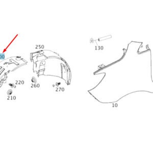 MB SPRINTER W907 Front Wheel Housing Liner Front Part A9076840000 ORIGINAL