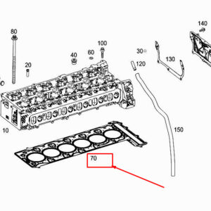MERCEDES-BENZ S W222 Engine Cylinder Head Gasket A6560160000 ORIGINAL