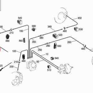 MERCEDES-BENZ SLK R172 Brake Hose Bracket A1724210494 ORIGINAL