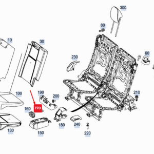 MERCEDES-BENZ GLE W167 Front Anti-Skid Lining Tray A1679870000 ORIGINAL