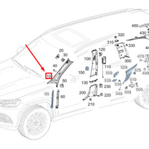 MERCEDES-BENZ GLS X167 Left A-Pillar Trim A1676905100 ORIGINAL