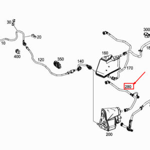 MERCEDES-BENZ A W177 Activated Charcoal Filter Vent Line A2474701702 ORIGINAL