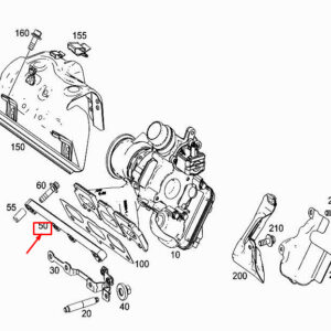 MERCEDES-BENZ A W177 Turbocharger Terminal Strip A2821410042 ORIGINAL