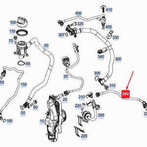 MERCEDES-BENZ A W177 Engine Purge Line A2600180600 ORIGINAL