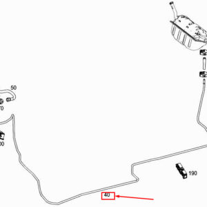 MERCEDES-BENZ SLK R172 Fuel Feed Line A1724760101 ORIGINAL