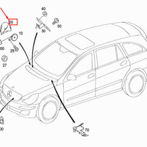 MERCEDES-BENZ R W251 Top Side Member Bracket A2515402573 ORIGINAL