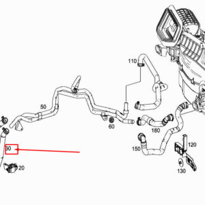MERCEDES-BENZ A W177 Engine Circulation Pump Molded Hose A2478306800 ORIGINAL