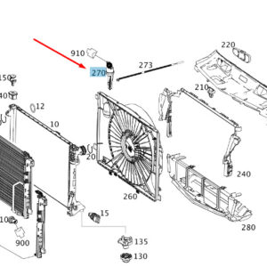 MERCEDES-BENZ C W204 Cooler Vacuum Cell A2045010206 ORIGINAL