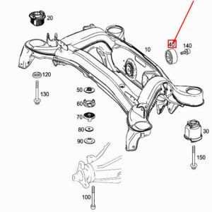 MERCEDES-BENZ SLK R172 Rear Axle Drive Mount A1723510200 ORIGINAL
