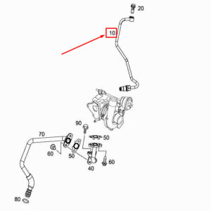 MERCEDES-BENZ CITAN W415 Engine Oil Line A6071800000 ORIGINAL