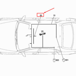 MERCEDES-BENZ S W222 Adapter Microphone Wiring Harness A2225401738 ORIGINAL