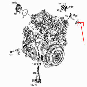 MERCEDES-BENZ A W177 Engine Oil Pressure Sensor A2829050000 ORIGINAL