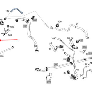 MERCEDES-BENZ GLE W167 Valve To Pump Hose A1675064600 ORIGINAL
