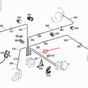 MERCEDES-BENZ E Cabrio A207 Brake Line A2074203826 ORIGINAL