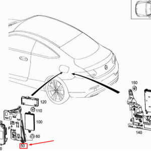 MERCEDES-BENZ C Coupe C205 Camera Control Unit Bracket A2055455440 ORIGINAL