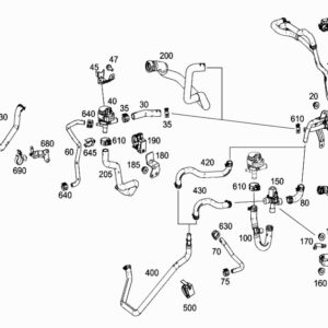 MERCEDES-BENZ VITO W447 Engine Molded Hose A4478322523 ORIGINAL