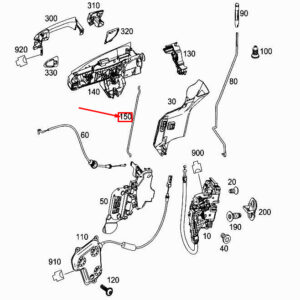 MERCEDES-BENZ ML W166 Front Left Door Link Rod A1667220170 ORIGINAL