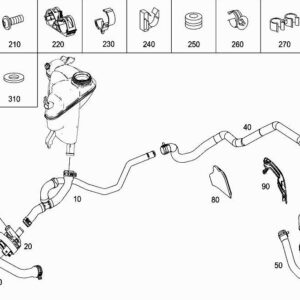 MERCEDES-BENZ R W251 Engine Heating Hose A2515013982 ORIGINAL