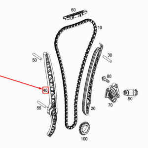 MERCEDES-BENZ E C238 Engine Timing Chain Slide Rail A2700500016 ORIGINAL