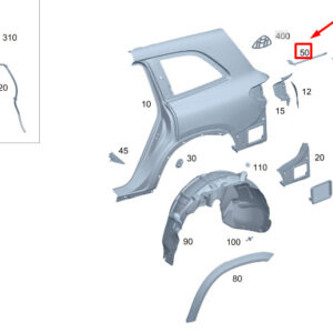MERCEDES-BENZ GLS X167 Rear Right Bumper Strut A1676402800 ORIGINAL