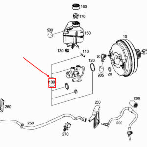 MERCEDES-BENZ S W222 Master Brake Cylinder A2224300001 ORIGINAL