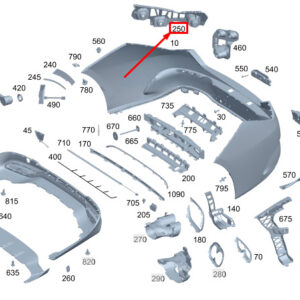 MERCEDES-BENZ CLA C118 Rear Left Bumper Carrier A1188853700 ORIGINAL