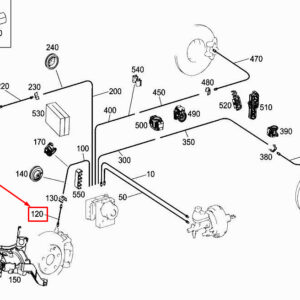 MERCEDES-BENZ A W177 Front Left Brake Hose A2474200048 ORIGINAL