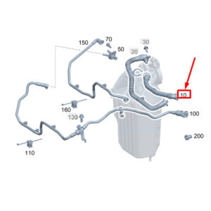 MERCEDES-BENZ C W206 Engine Bleed Line A1390101203 ORIGINAL