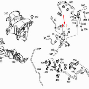 MERCEDES-BENZ CITAN W415 Fuel Pressure Line A6070700733 ORIGINAL