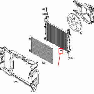 MERCEDES-BENZ CITAN W415 Engine Radiator A4155000002 ORIGINAL