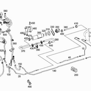 MERCEDES-BENZ C W205 Fuel Line Connector Coupling A0079973889 ORIGINAL