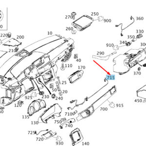 MERCEDES-BENZ E W212 Front Bumper Wiring Harness A2125402700 ORIGINAL