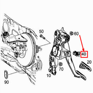 MERCEDES-BENZ A W177 Brake Light Switch A0005452812 ORIGINAL