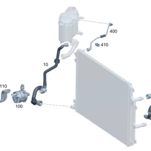 MERCEDES-BENZ C S206 Engine Coolant Hose Pipe A2065012400 ORIGINAL
