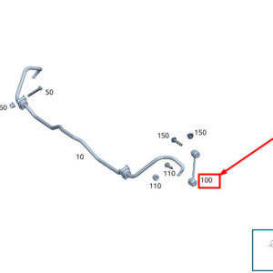 MERCEDES-BENZ S W223 Rear Left Stabilizer Link A2233204401 ORIGINAL