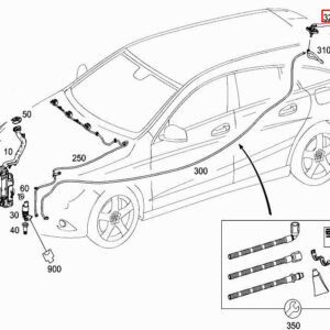 MERCEDES-BENZ CLA C117 Rear Windshield Washer Nozzle A1178600047 ORIGINAL