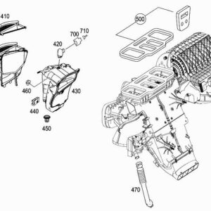 MERCEDES-BENZ R W251 Engine Air Intake Case A2518300053 ORIGINAL