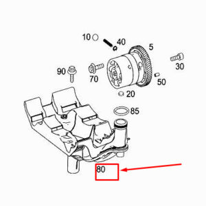 MERCEDES-BENZ ML W166 Oil Suction Pipe Deflector A6511804751 ORIGINAL