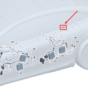 MERCEDES-BENZ EQS V297 Rear Door Wiring Harness A2975401125 ORIGINAL
