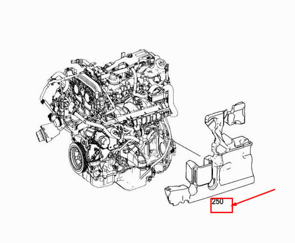 MERCEDES-BENZ SLK R172 Left Engine Soundproofing A2742260600 ORIGINAL