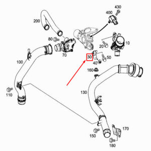 MERCEDES-BENZ CITAN W415 Engine Air Intake Pipe Bracket A6070980139 ORIGINAL