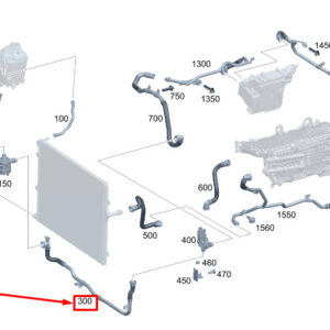 MERCEDES-BENZ S W223 Engine Coolant Hose A2235007200 ORIGINAL