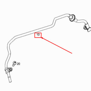 MERCEDES-BENZ S W222 Tank Regeneration Vent Hose A2780180082 ORIGINAL