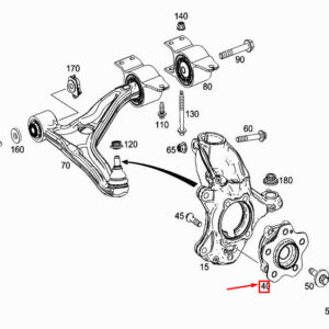 MERCEDES-BENZ A W177 Front Wheel Bearing A2473340000 ORIGINAL