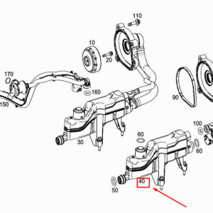 MERCEDES-BENZ C Coupe C205 Engine Oil Separator A2760100509 ORIGINAL